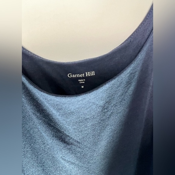 Garnet Hill like new navy medium dress. MN85 - Picture 3 of 4